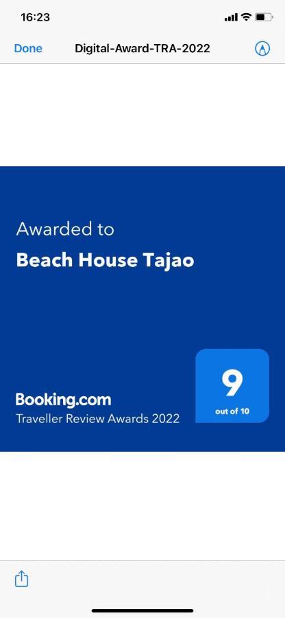 Beach House Tajao La Jaca Bagian luar foto